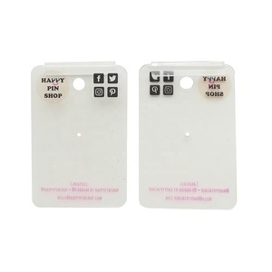 Transparent boucle d'oreille EN PVC avec film protecteur - Product Image 5