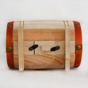 <span class=keywords><strong>Tirelire</strong></span> en bois en forme de tonneau à vin personnalisable, jouet éducatif, pot en bois - Product Image 5