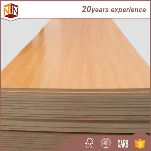 Laminated veneer MDF/melamin MDF dilapisi/polos papan MDF untuk furniture