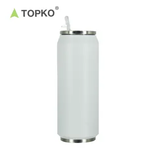 TOPKO 500ml double wall stainless steel vacuum insulated can shape coffee tumbler