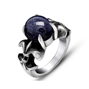 2017 Nuevo Diseño de Moda Tipo de Ónix Negro Ágata Roja Figura Anillo de <span class=keywords><strong>La</strong></span> Joyería - Product Image 3