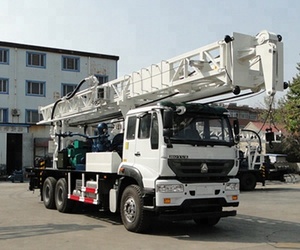 Plate-forme de forage monté sur camion, 1x300m, outil de perçage pour puits d'eau, à vendre