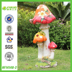 27.3 "Büyük Bahçe Dekorasyon Reçine Mantar Heykeli - Product Image 3