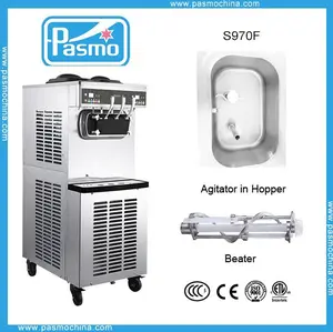 High Performance 3 Flavor Fruit Commercial Soft Serve Ice Cream Maker Machine Frozen Yogurt Machine