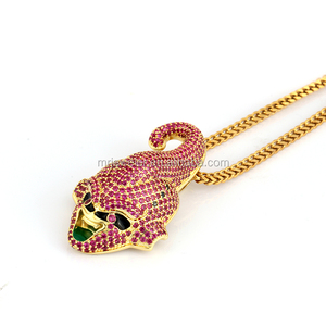 Miss Jewelry Conception Unique Hip Hop 18 k Plaqué Or CZ Glacé <span class=keywords><strong>Dragon</strong></span> Ball Majin Buu Pendentif pour <span class=keywords><strong>les</strong></span> hommes - Product Image 5