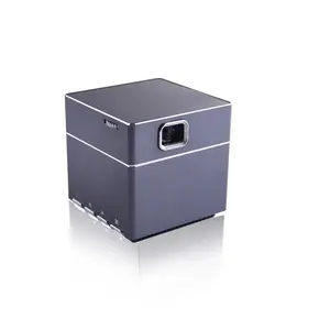 S6 Projetor DLP Mini Projetor de Bolso 5.5 centímetros Cubo Cubo Sem Fio Alimentado Por Bateria 2500mAH Projetor