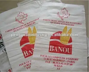 Pp đóng gói 50 kg dệt gạo Recyclaba cho trẻ em, Bột, Đường, Muối, Thức ăn gia súc