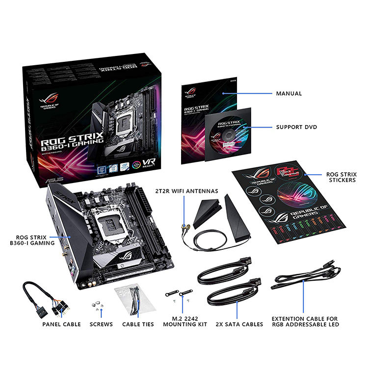 マザーボード ROG STRIX B360-I GAMING ITX i7-8700 32GB ROG STRIX