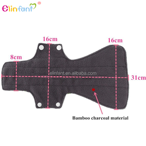 Elinfant gran tamaño minky paño de impresión de la noche <span class=keywords><strong>el</strong></span> uso pesado mujeres más húmedas Sanitary pad - Product Image 2