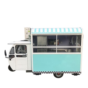 Quiosco de comida móvil de fábrica China, carrito eléctrico de <span class=keywords><strong>3</strong></span> ruedas para bebidas frías y café - Product Image 3