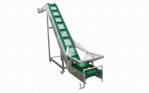 Nemen Weg Riem Pu/Pp Materiaal Transportband Met Grote Hoek Hopper Tilt Verticale Makkelijk Schoon Aangepast Met Schroef Voedsel groente - Product Image 6
