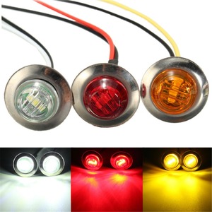 العنبر الأحمر الأبيض 12V LED الجانب ماركر بدوره مصباح إشارة التخليص مؤشر الحافة مصباح شاحنة مقطورة - Product Image 2