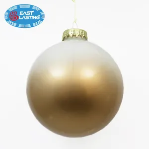 Boule de décoration de noël en verre peinte à la main