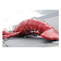 Modèle de homard gonflable géant / Gros écrevisse rouge gonflable / Langouste gonflable pour la décoration publicitaire en extérieur