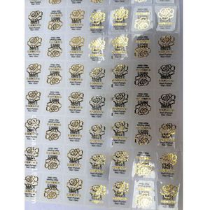 ODM/OEM Pro accepter les commandes personnalisées, estampage à chaud et gaufrage d'étiquettes, papier brillant, estampage argenté pour emballage d'étiquettes de bougies - Product Image 2