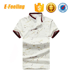 Encargo al por mayor Completa Impresa Algodón Para <span class=keywords><strong>Hombre</strong></span> Botón de <span class=keywords><strong>Manga</strong></span> <span class=keywords><strong>Corta</strong></span> Camisa de Polo - Product Image 3