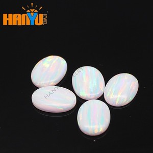 Offre Spéciale Synthétique Undirlled Feu opale Cabochon Opale <span class=keywords><strong>Prix</strong></span> Bas De La Pierre D'opale blanche - Product Image 3