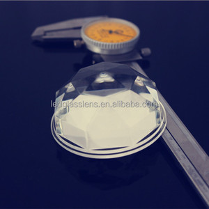 Glass half <strong>prismatic</strong> ball <strong>lens</strong> 63mm plano convex optical led flashlight high bay light led project lamp led spot light KINGLUX