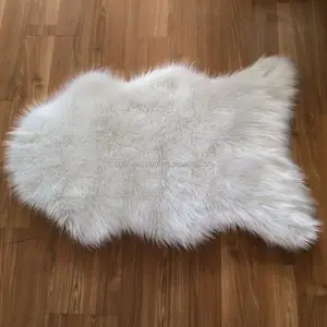 Long Hair Customized Artificial Plush Wool Rug Synthetic Sheepskin Carpet