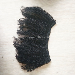 African American <strong>Clip</strong> <strong>in</strong> Human <strong>Hair</strong> Extensions Natural Indian Virgin <strong>Hair</strong> 6pcs/set Full Head Afro Kinky <strong>Curly</strong> <strong>Clip</strong> <strong>Ins</strong> - Product Image 4