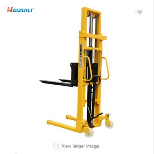 Foshan fabricante 2000 kg <span class=keywords><strong>2</strong></span> M doble mástil hidráulico <span class=keywords><strong>mano</strong></span> manual apilador bajo precio hacen en China - Product Image 1