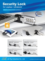 Candado de Seguridad de Aleación de Zinc para Puerto USB de Laptop, Certificado ISO9001 para Uso Hospitalario