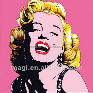 Gros <span class=keywords><strong>Marilyn</strong></span> <span class=keywords><strong>Monroe</strong></span> Charme mûr <span class=keywords><strong>peinture</strong></span> à l'huile - Product Image 1