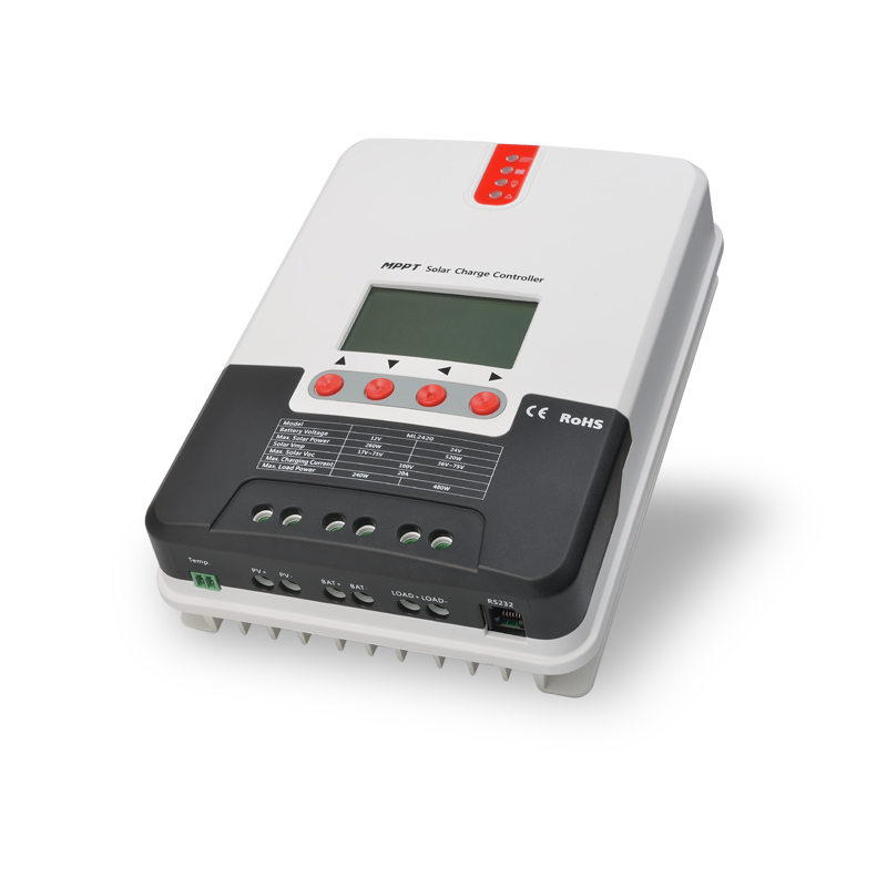 Контроллер заряда солнечной панели с ЖК-дисплеем, 12 В/24 В, 20 А