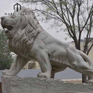 Venta caliente decoración de jardín mármol <span class=keywords><strong>italiano</strong></span> de animales león de piedra escultura estatua - Product Image 3