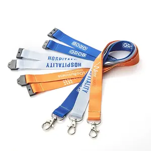 Custom Logo Polyester Lanyard With Safety Clip