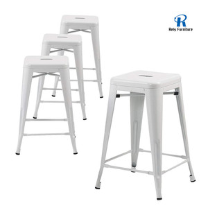 Commercial Furniture High Quality Modern Metal <strong>Bar</strong> Chair with Footrest - Product Image 2