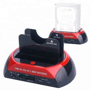 ตัวแยกพอร์ต USB3.0 แบบคู่ สำหรับฮาร์ดดิสก์ SATA  แท่นเชื่อมต่อฮาร์ดดิสก์แบบคู่ Fdu-xt Pro แท่นเชื่อมต่อฮาร์ดดิสก์ SATA - Product Image 4