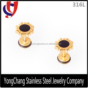 Or/argent 316l acier inoxydable goujon <span class=keywords><strong>boucle</strong></span> d'oreille <span class=keywords><strong>tragus</strong></span> <span class=keywords><strong>boucle</strong></span> d'oreille avec AB colle <span class=keywords><strong>pour</strong></span> la vente en gros - Product Image 2