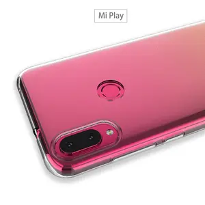 高品质MI Play全盖超薄超薄柔软TPU凝胶硅胶透明后盖