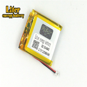 Plug 1.25-2 P 3.7 V 504040 1200 mah lipo battery Rechargeable solar li ion polymer lithium battery with PCM - Product Image 1