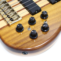 Guitare Basse Électrique Professionnelle 6 Cordes à Manche Traversant, Style Coréen, Manche Chinois, Prix de Gros OEM