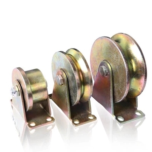 Best Selling Heavy Duty Duurzaam Geel Golden Zink Coating <span class=keywords><strong>V</strong></span> U Groove Gate Track Schuifpoort <span class=keywords><strong>Roller</strong></span> Wielen - Product Image 5