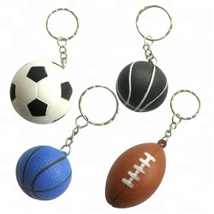 LLavero de voleibol de espuma sintética, logotipo personalizado, llavero de pelota de Golf a presión de 4cm - Product Image 5