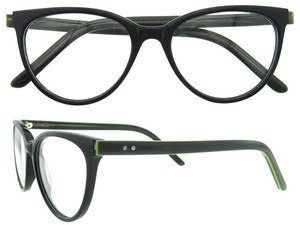 2015 más popular de anti - fatiga miopie negro gafas de mujer de moda gafas de forma de ojo de gato Johnny Depp anteojos CE & FD - Product Image 2