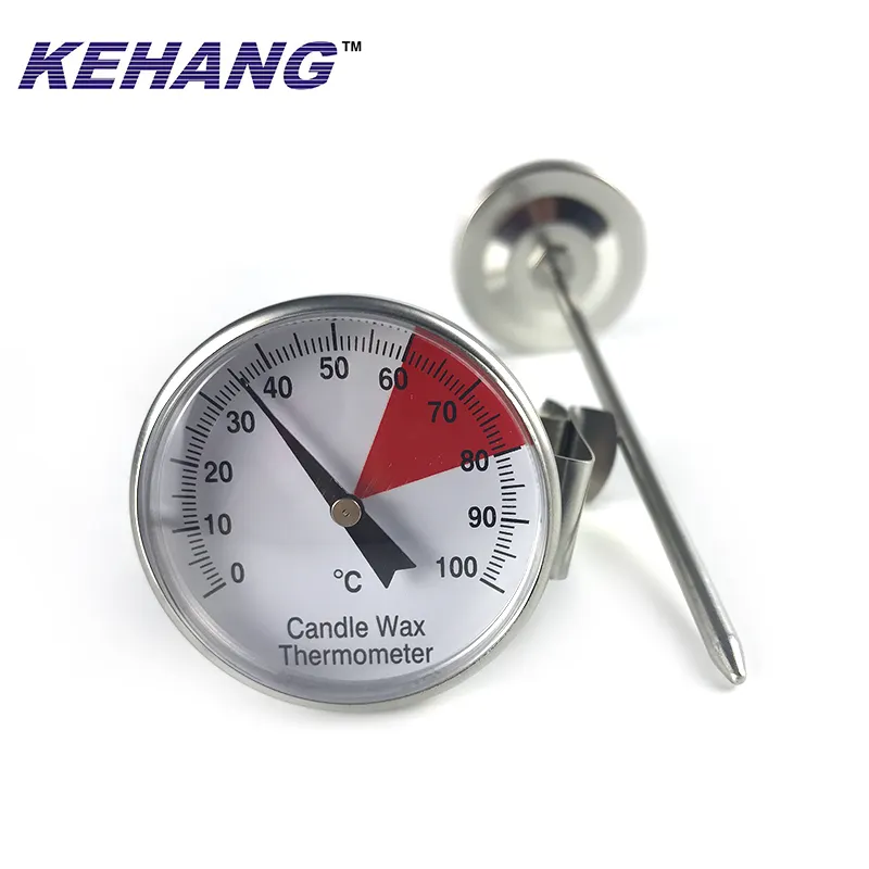 Dial 1.75'' Instant Read Candle Wax Thermometer Temperature Gauge