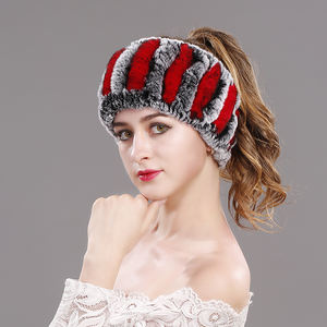 All'ingrosso 10 pezzi <span class=keywords><strong>elegante</strong></span> fascia di coniglio corta invernale calda Mini <span class=keywords><strong>sciarpa</strong></span> con elastico colletto intrecciato capelli di coniglio per le donne - Product Image 2