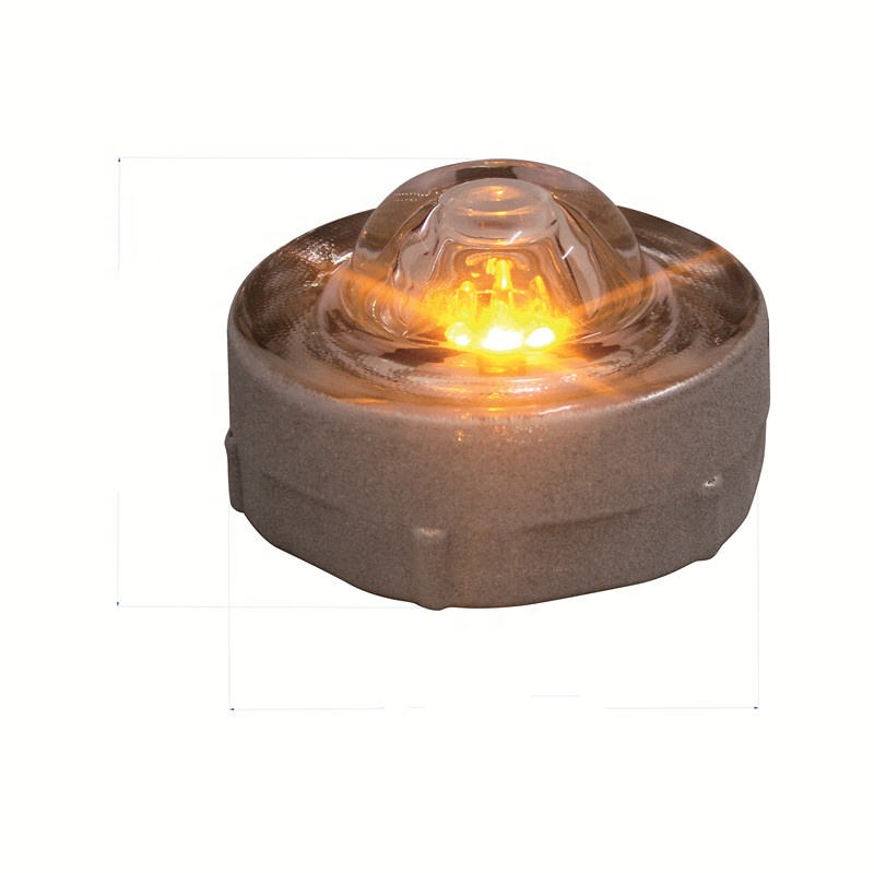 Отражатель кошачий глаз, дорожный маркер, закаленное светодиодное стекло на солнечной батарее, дорожная шпилька для подъездной дорожки