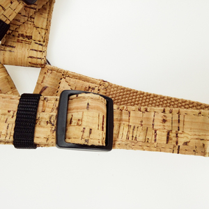 Custom Design Einstellbare Kork Taktische Leder materialien Hanf Gurtband Hunde geschirr Kleine Hunde geschirr Leine Set - Product Image 6
