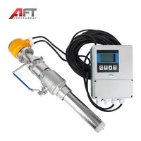AFT fabrika fiyat dijital elektromanyetik debimetre su 20 inç ekleme sıvı manyetik debimetre paslanmaz çelik