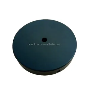 Zwart plastic grond cover/90mm Diameter Ronde zwarte Case Wandklok