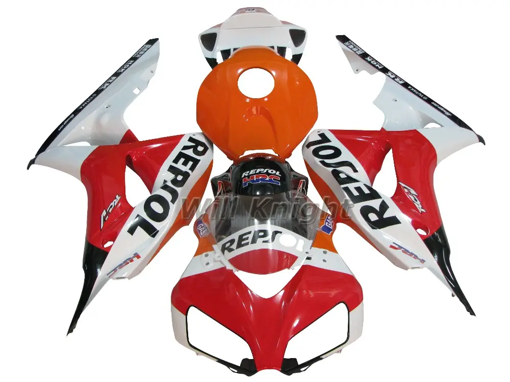 Injection Body KitためHonda CBR1000RR CBR1000 2006 2007 Red Repsol Edition