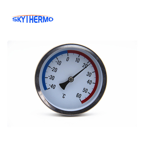Termômetro bimetal d100mm com medidor de temperatura bimetal da água flange haste longa usado no hvac-40 + 40c - Product Image 1