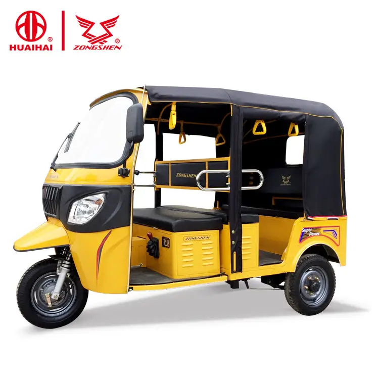 Bajaj Taxi Động Cơ Ba Bánh 3 Bánh Xăng Hành Khách Trike 200CC Xe Máy