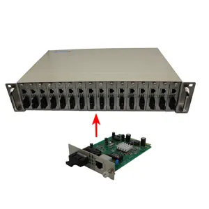 16 Slot Telaio 100M 1000M Tipo di Scheda di Rete di Gestione di Rete in Fibra di Media Converter Prezzo