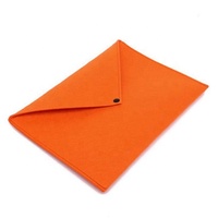 Bolsa de sobre de fieltro con diseño de botón a presión, carpeta de archivos de fieltro, tamaño A4